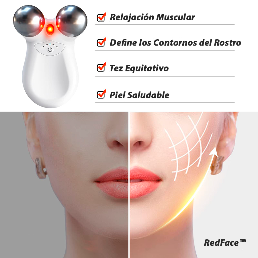 RedFace™ Dispositivo de Terapia de Luz Roja y Microcorriente